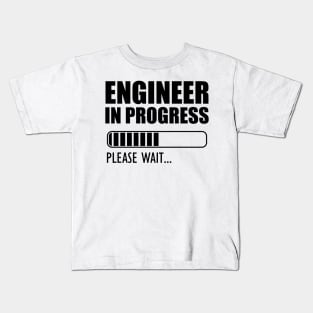 Engineer in progress Please wait.. Kids T-Shirt